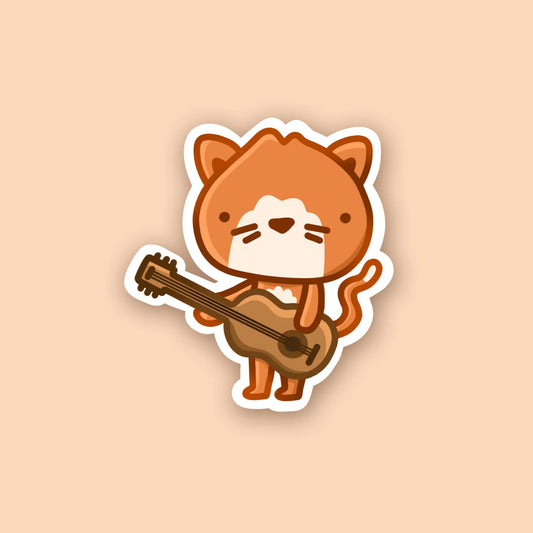 Musical Cat Sticker