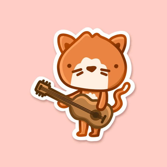Musical Cat Sticker