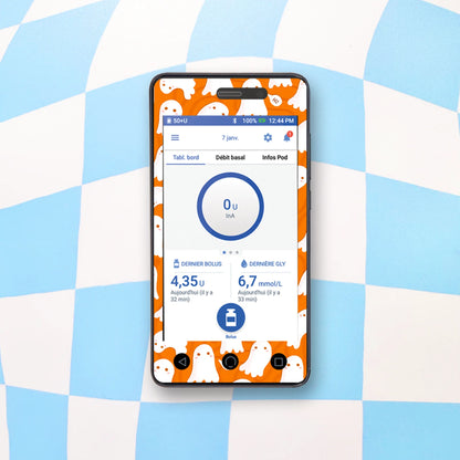 Ghosts Diabetes Device Stickers