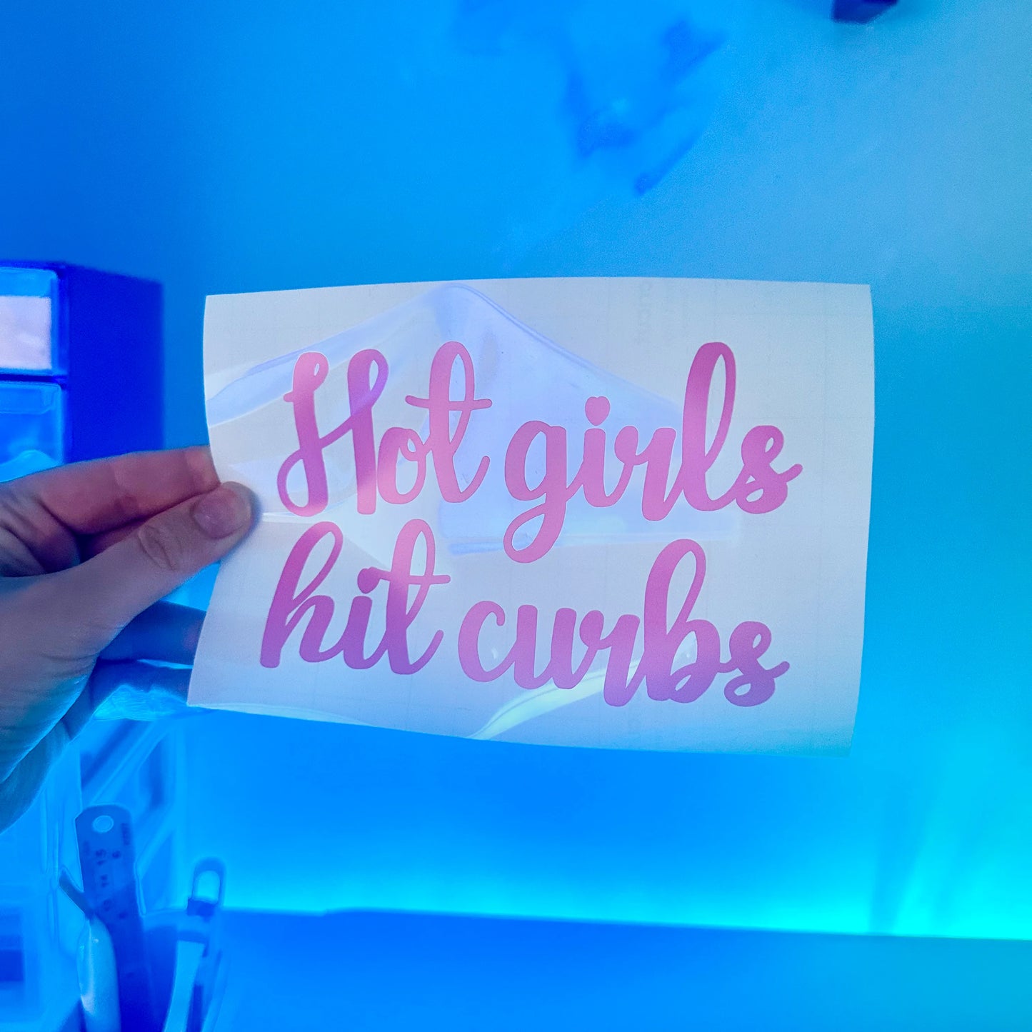Hot Girls Hit Curbs Decal