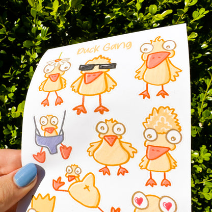 Duck Gang Sticker Sheet