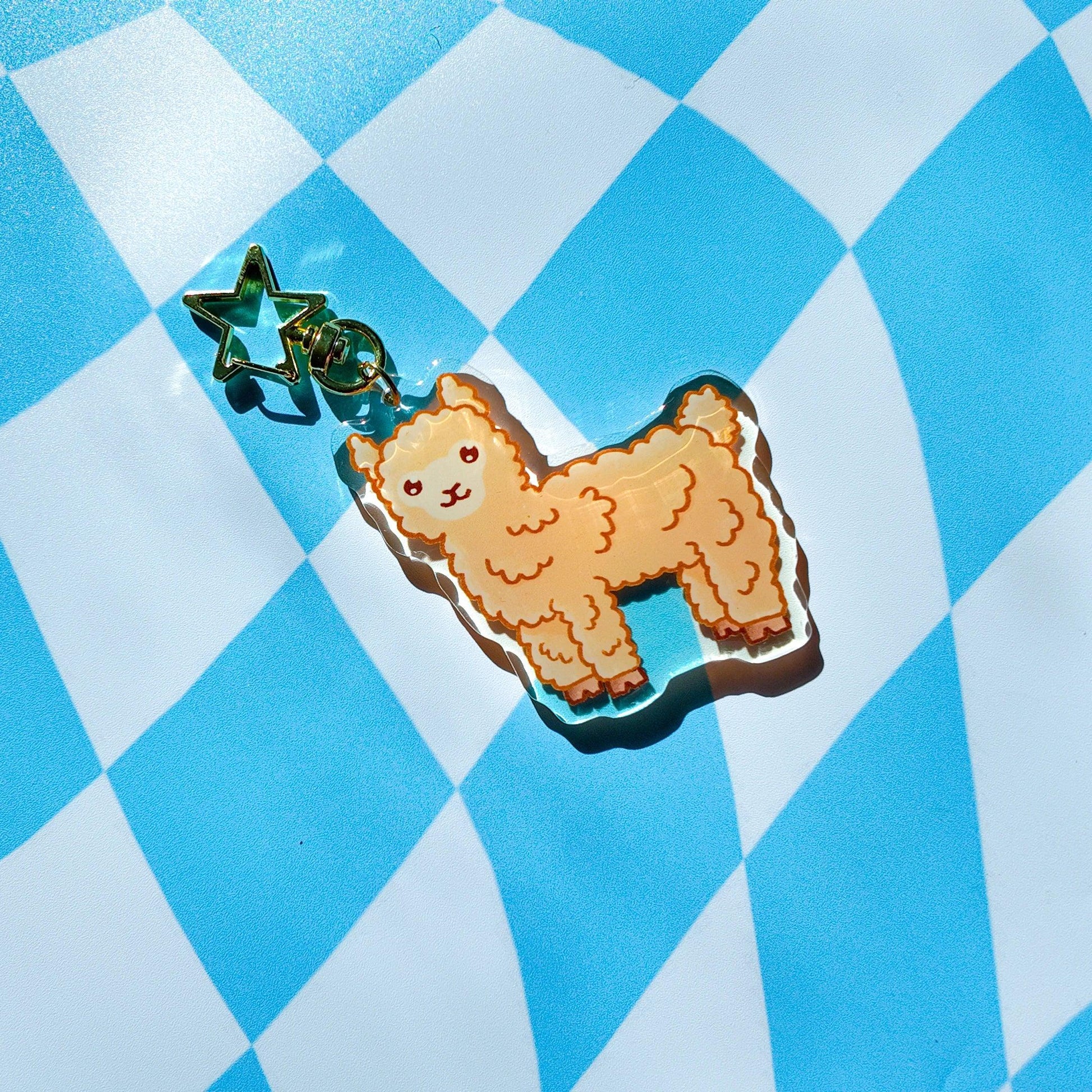 Llama Acrylic Keychain - Arttay Designs