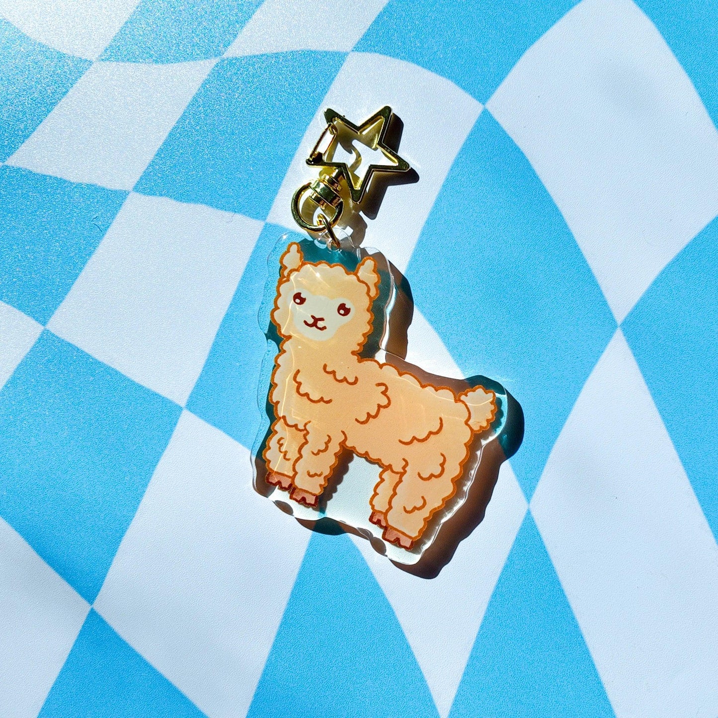 Llama Acrylic Keychain - Arttay Designs