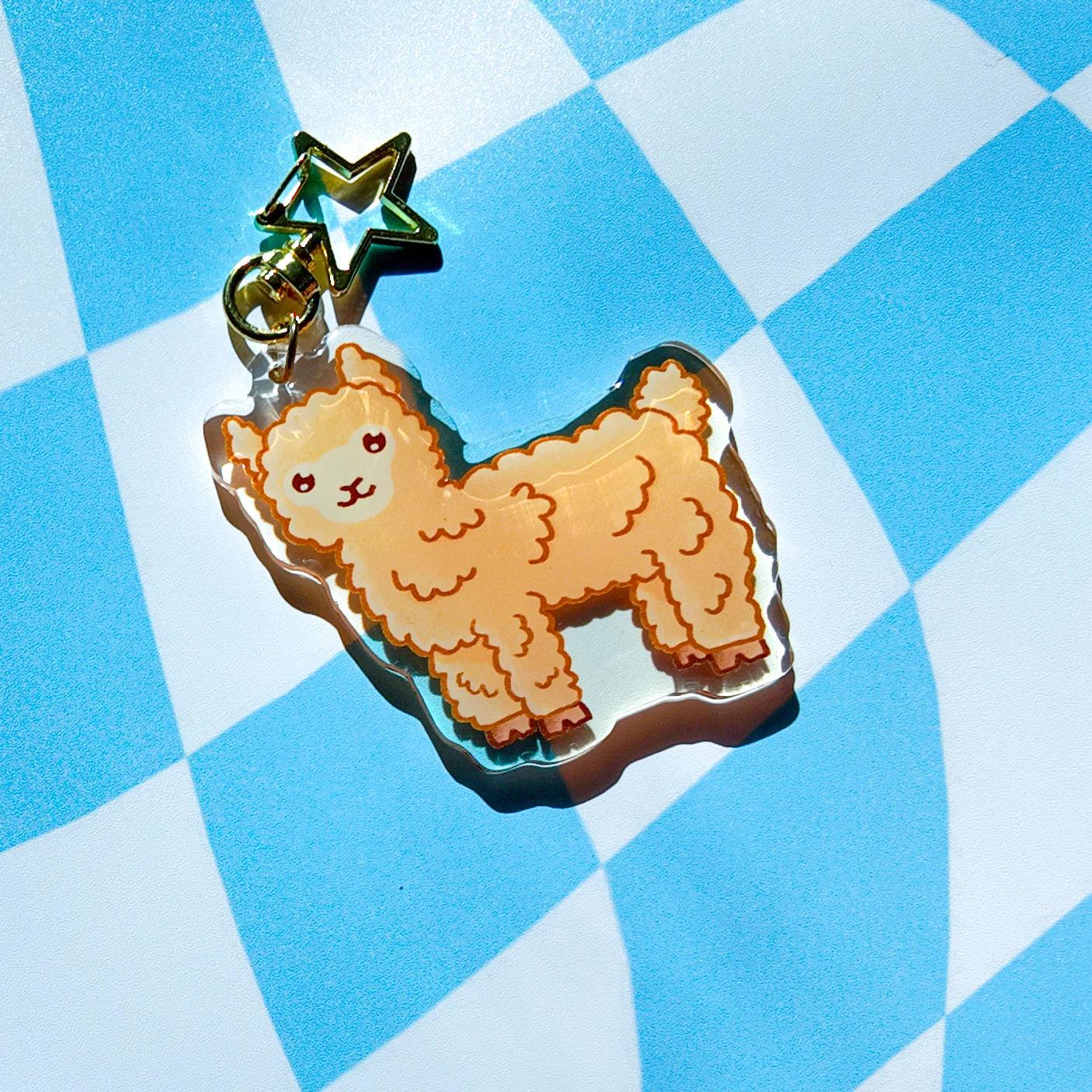 Llama Acrylic Keychain - Arttay Designs