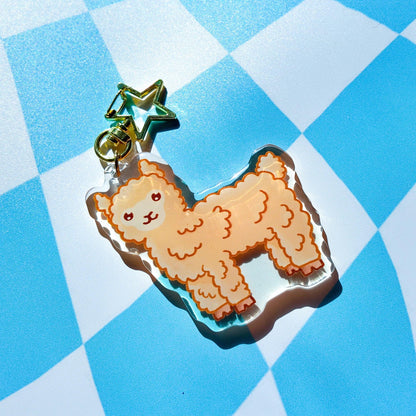 Llama Acrylic Keychain - Arttay Designs