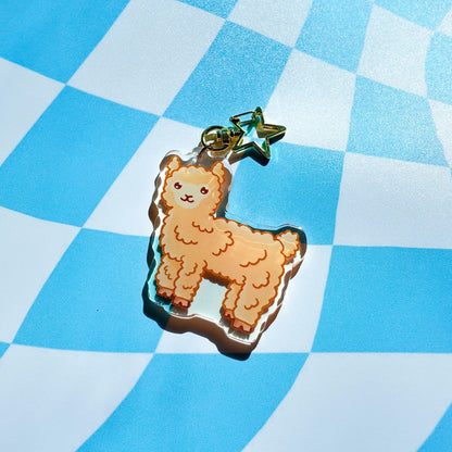 Llama Acrylic Keychain - Arttay Designs