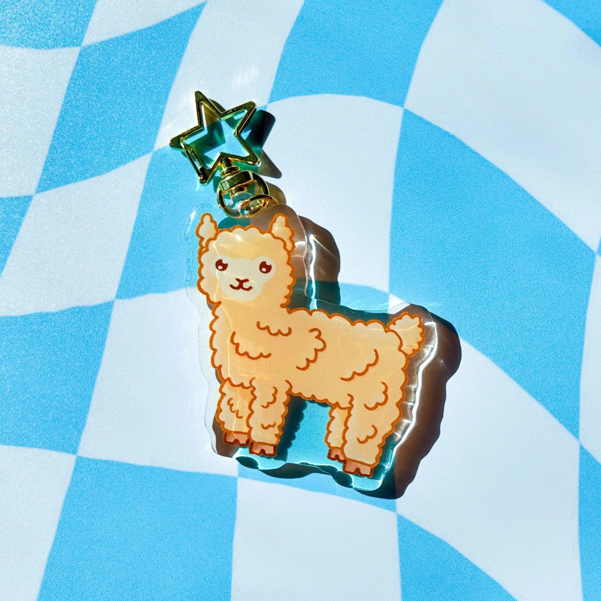 Llama Acrylic Keychain - Arttay Designs