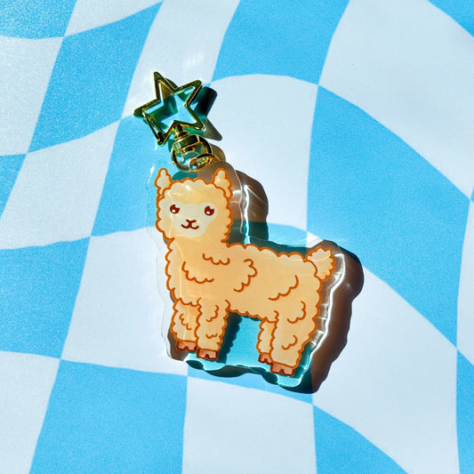 Llama Acrylic Keychain