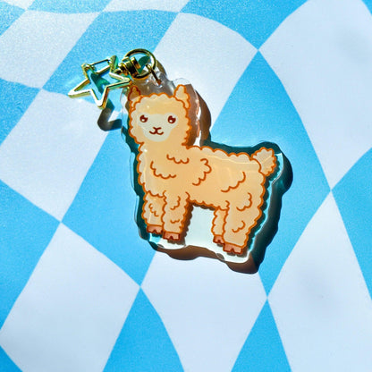 Llama Acrylic Keychain - Arttay Designs