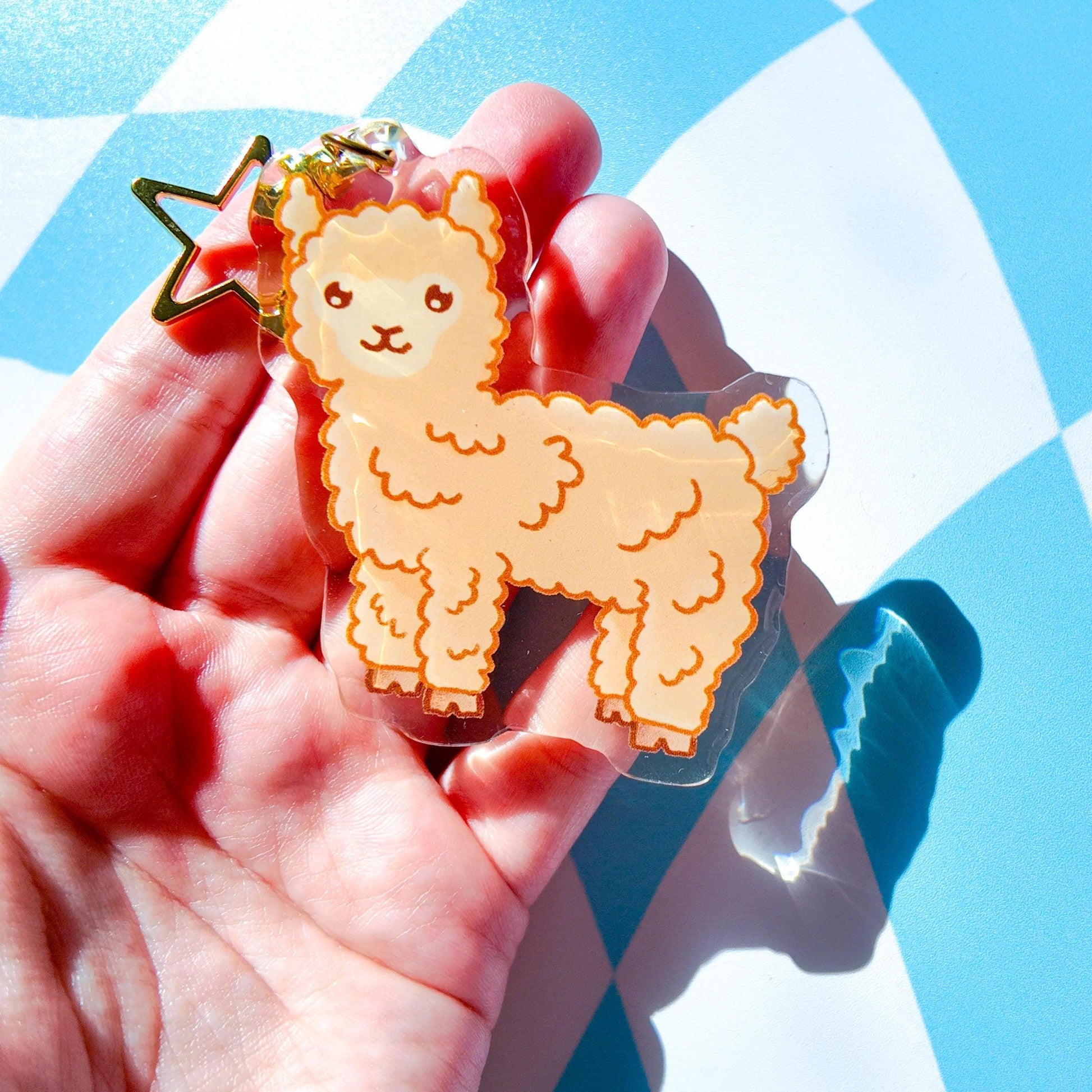 Llama Acrylic Keychain - Arttay Designs