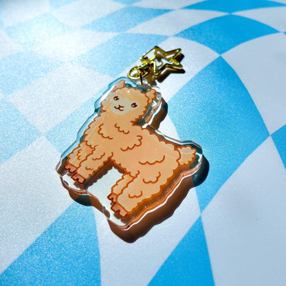 Llama Acrylic Keychain - Arttay Designs