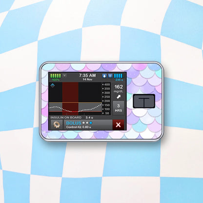 Mermaid Diabetes Device Stickers