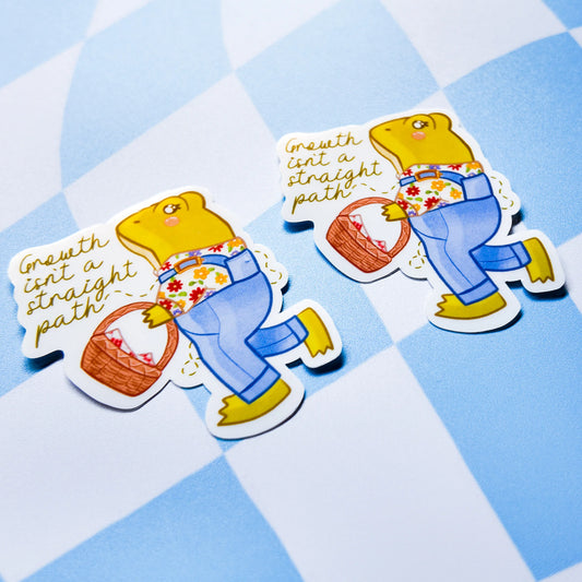 Motivational Picnic Frog Sticker