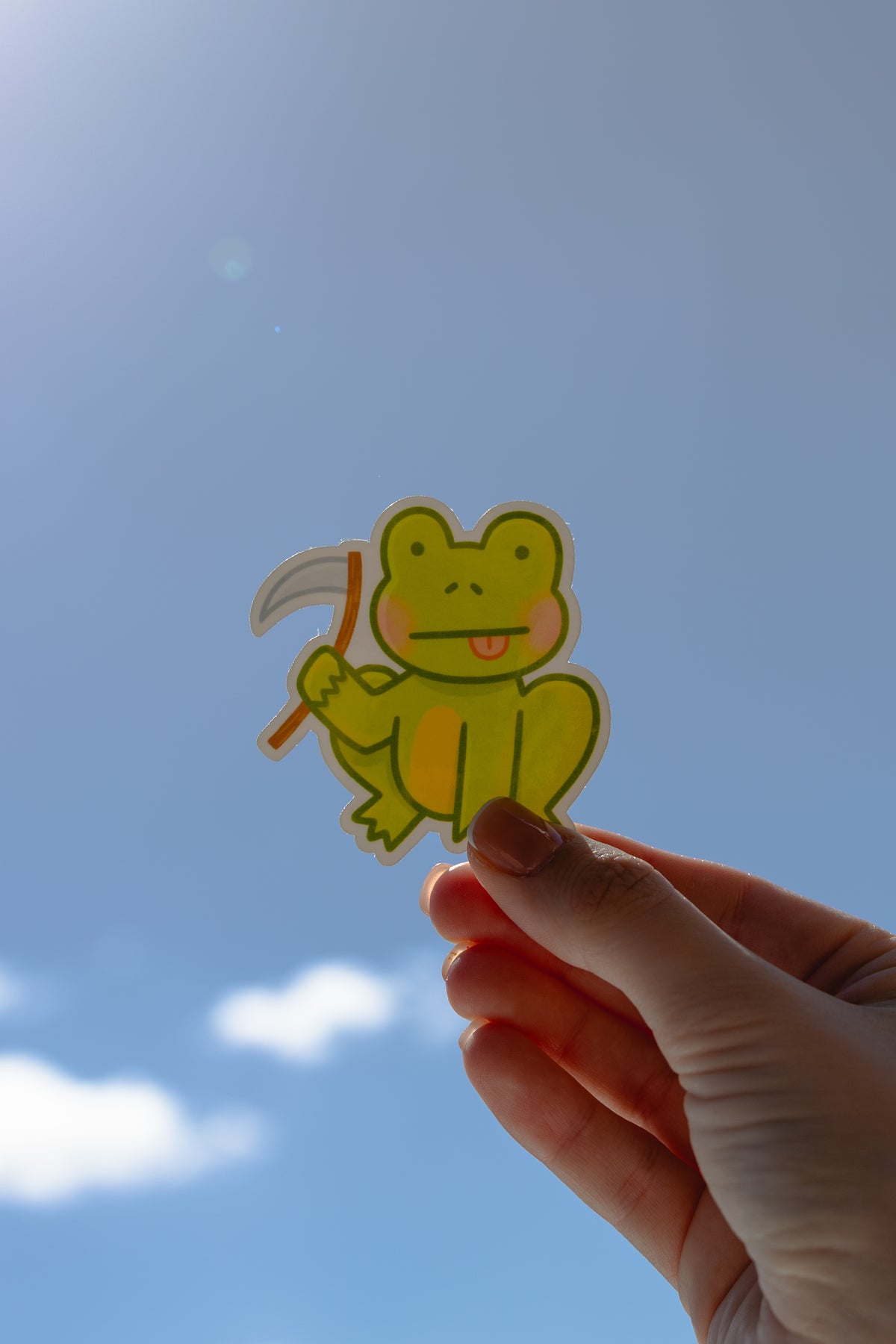 Frog with Scythe Sticker