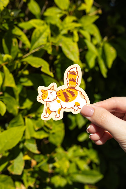 Scared Cat Sticker