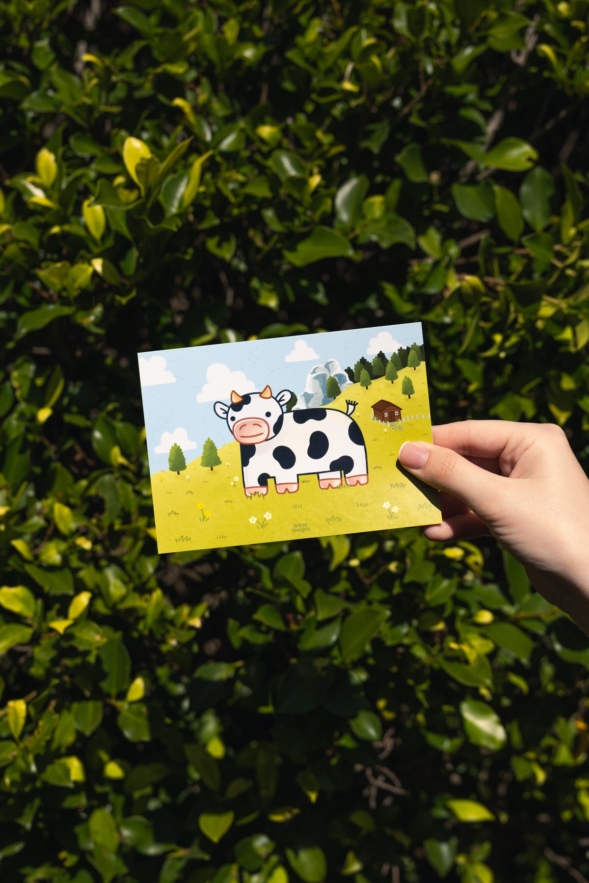 Spotted Cow Art Print