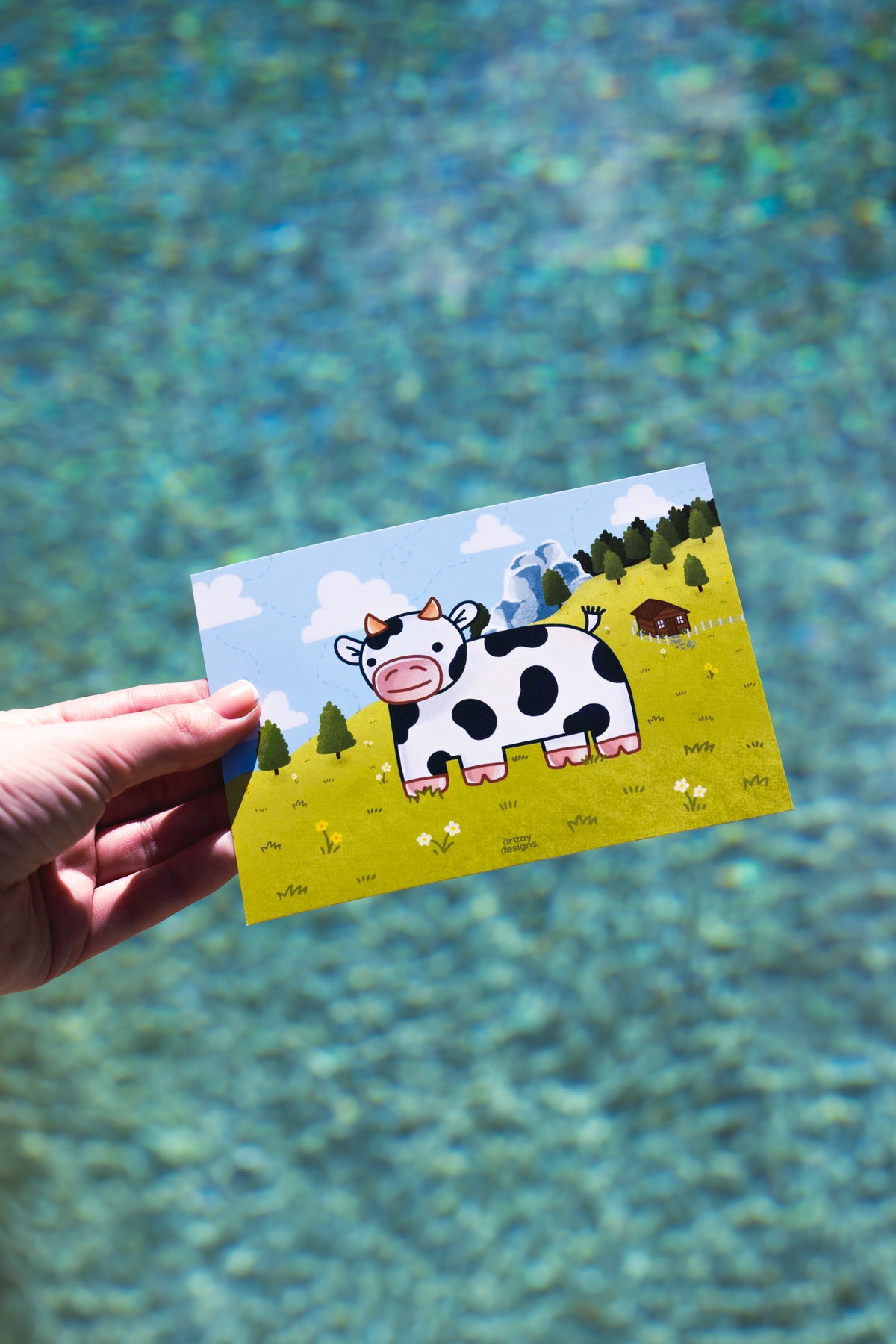 Spotted Cow Art Print
