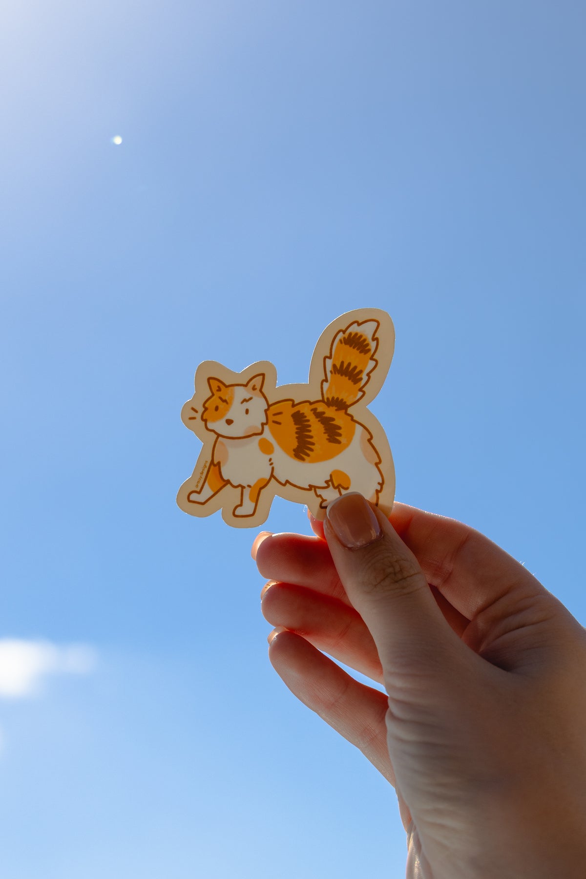 Scared Cat Sticker