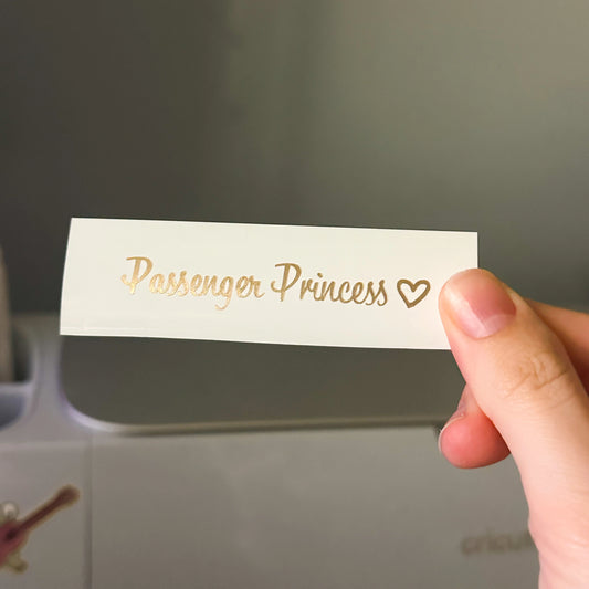 Passenger Princess Decal Sticker - Arttay Designs