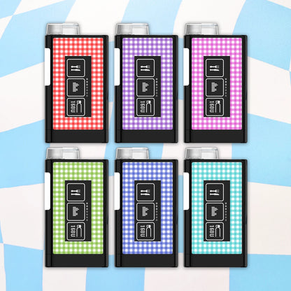 Plaid Diabetes Device Stickers