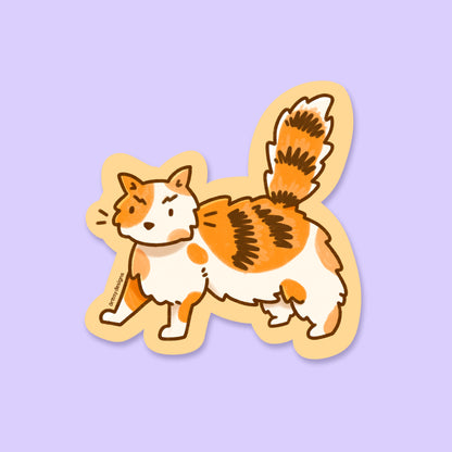 Scared Cat Sticker