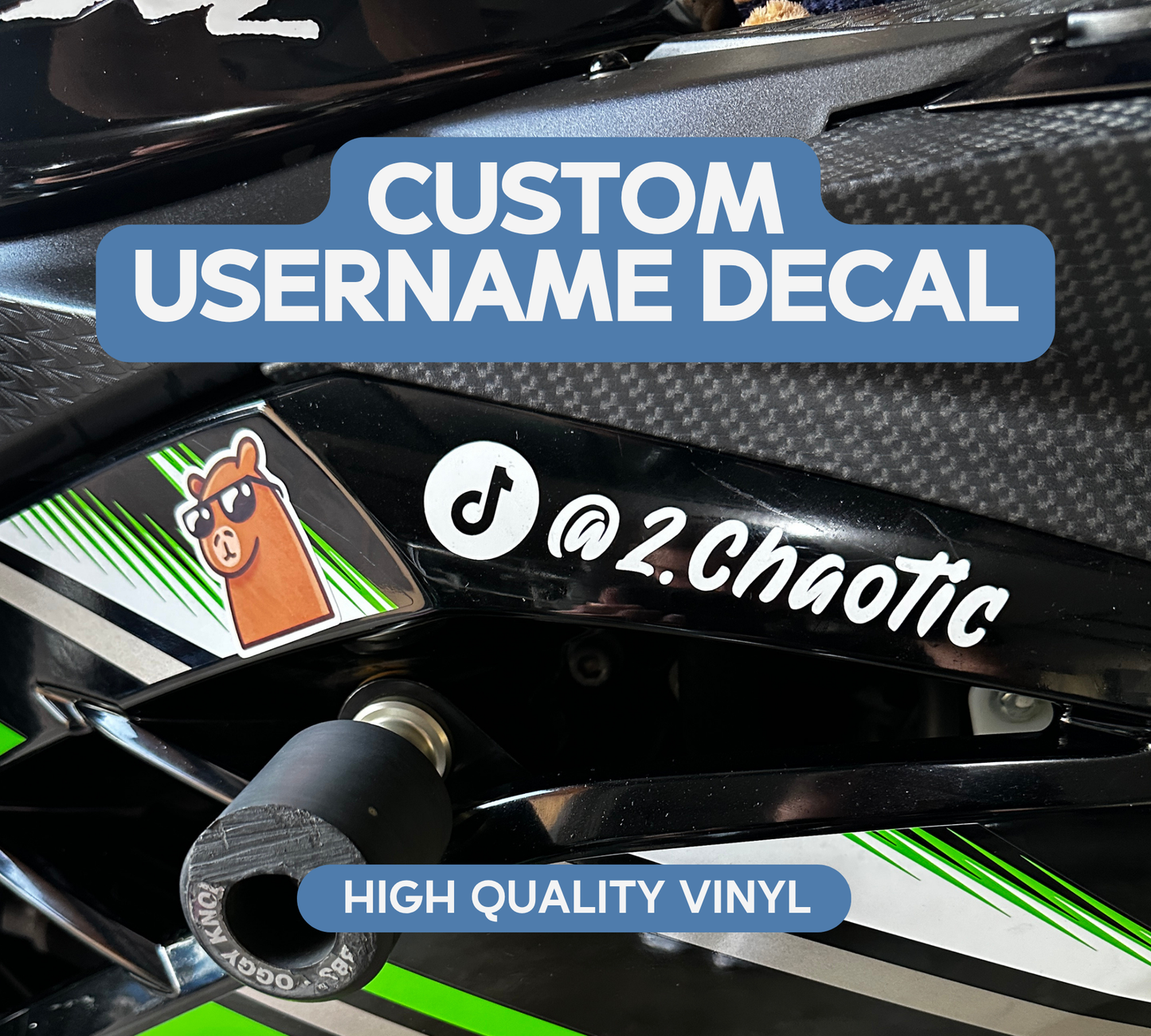 Custom Username Vinyl Decal Sticker
