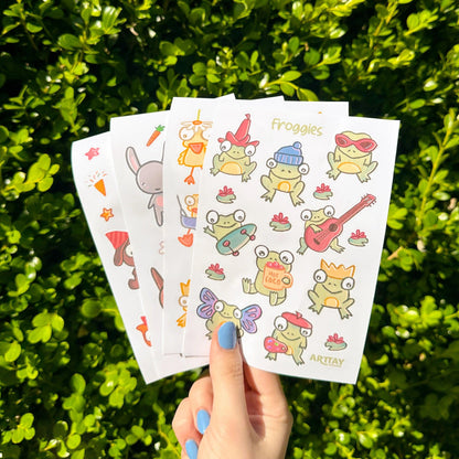 Animal Sticker Sheet Bundle - Arttay Designs