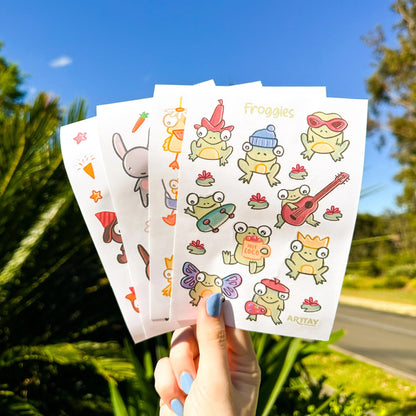 Animal Sticker Sheet Bundle - Arttay Designs