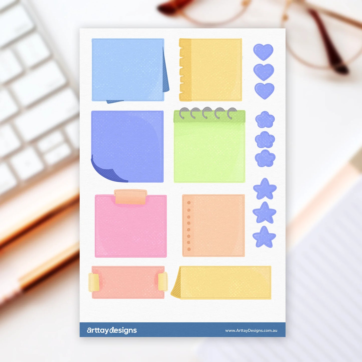 Sticky Note Sticker Sheet