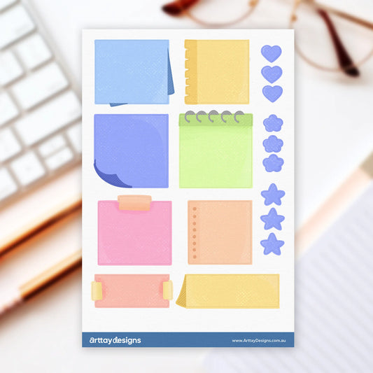 Sticky Note Sticker Sheet