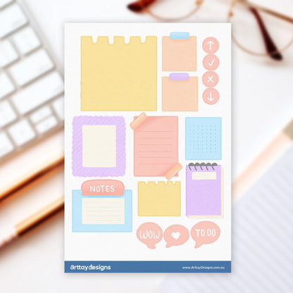 Notes Sticker Sheet