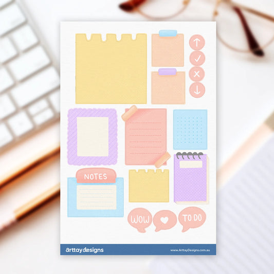 Notes Sticker Sheet