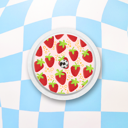 Strawberries Freestyle Libre Stickers - 6 Pack