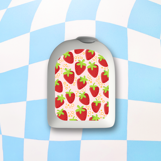 Strawberries Omnipod Stickers - 6 Pack