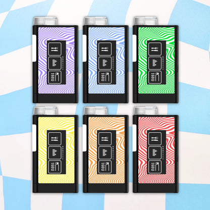 Swirly Colours Diabetes Device Stickers