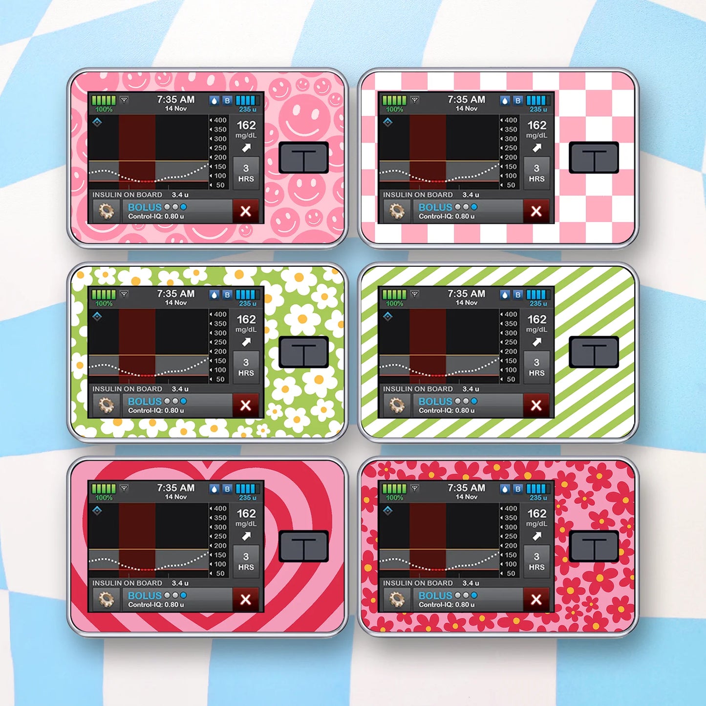 Trendy Tandem Tslim Device Stickers