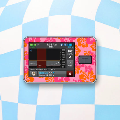 Tropical Flowers Device Stickers