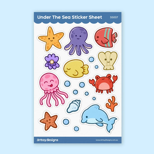 Under The Sea Sticker Sheet