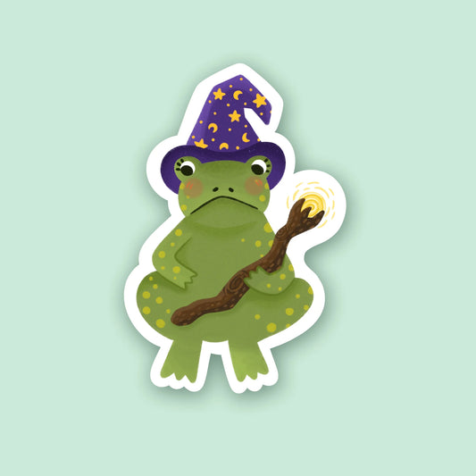 Wizard Frog Sticker