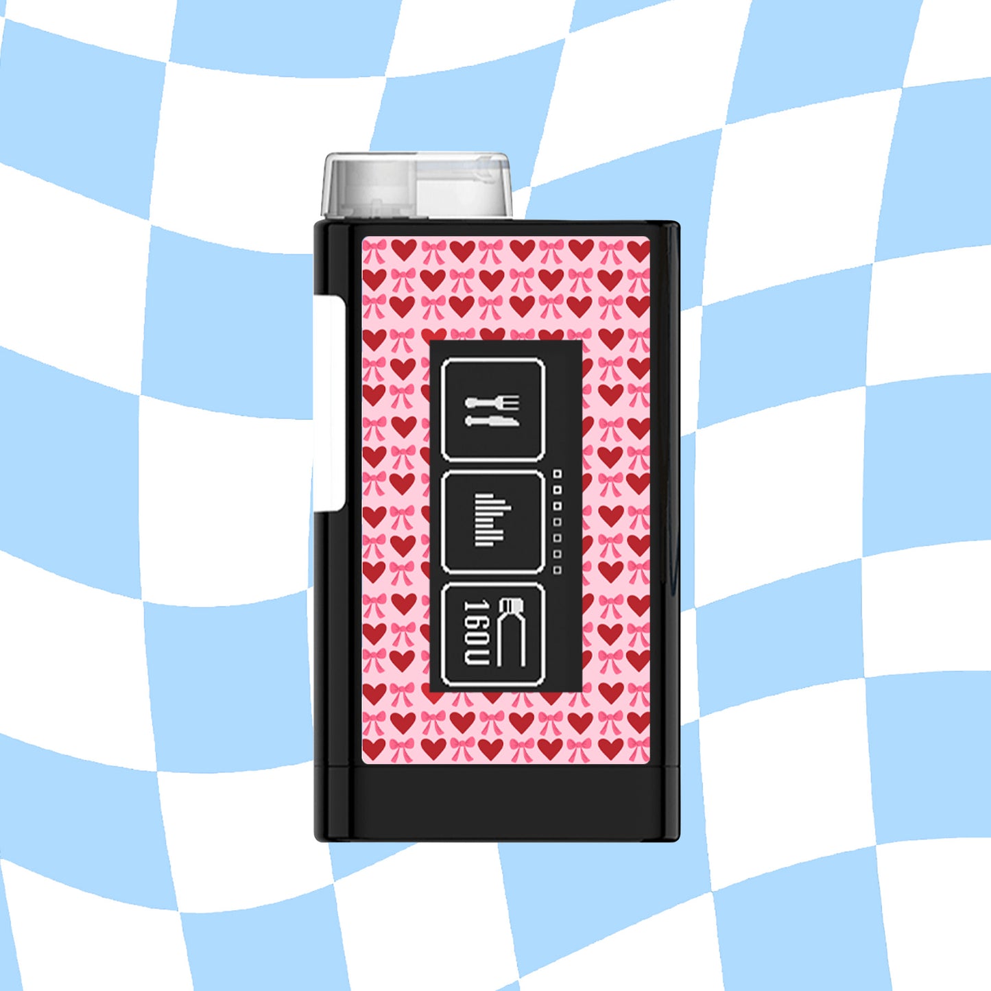 Valentines Diabetes Device Stickers