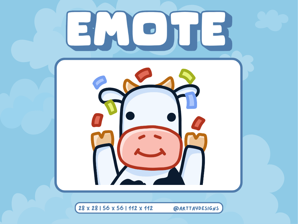 Hype Cow Twitch Emote - Arttay Designs