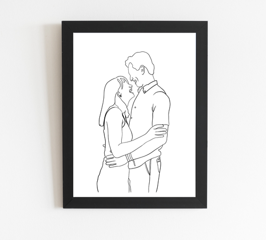 Custom Line Art Portrait