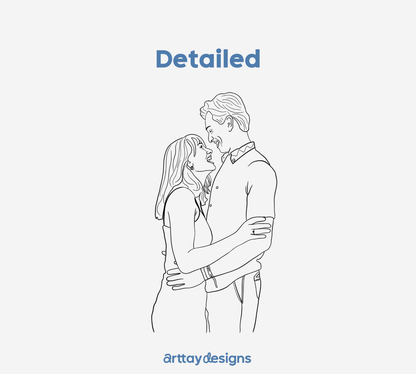 Custom Line Art Portrait