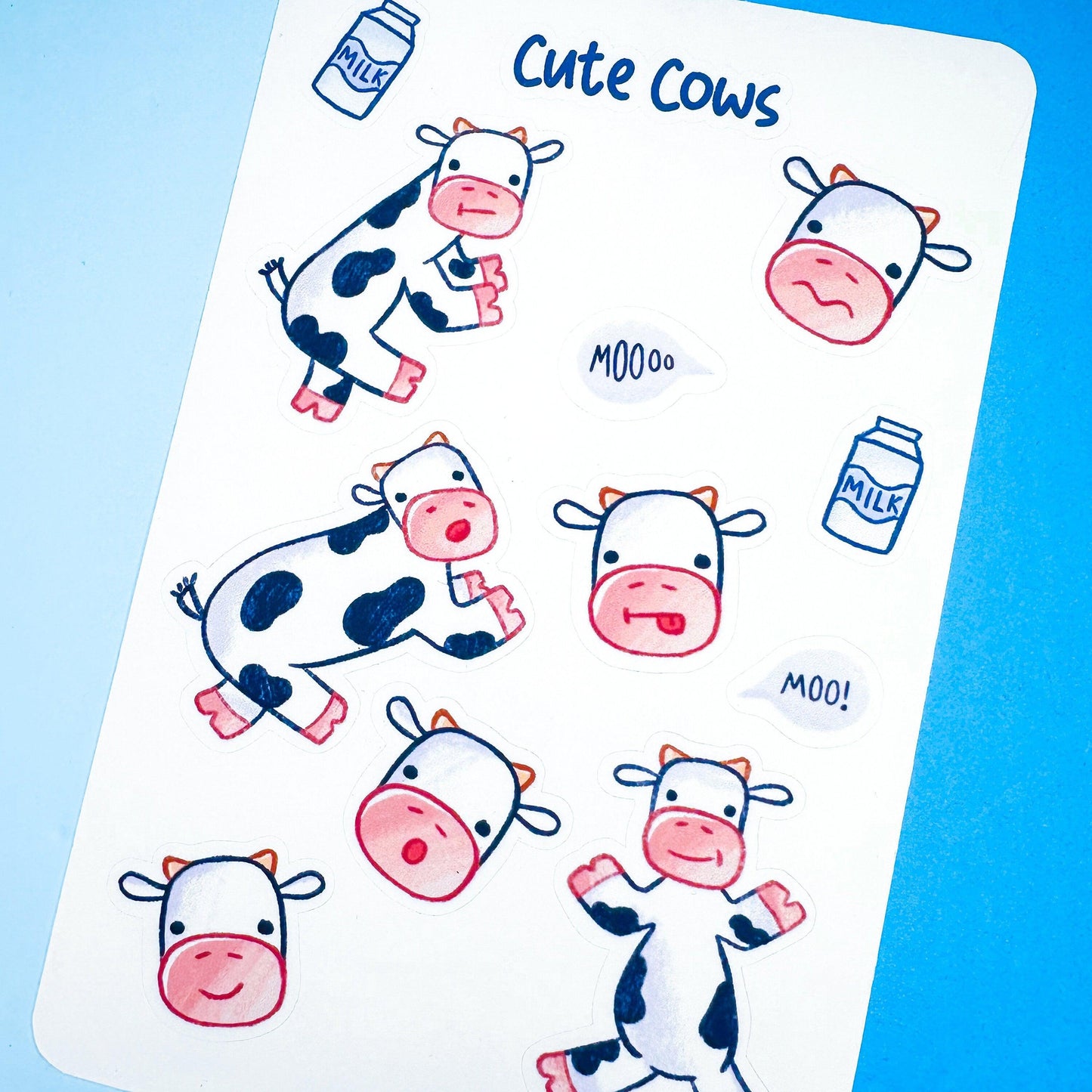 Cows Sticker Sheet