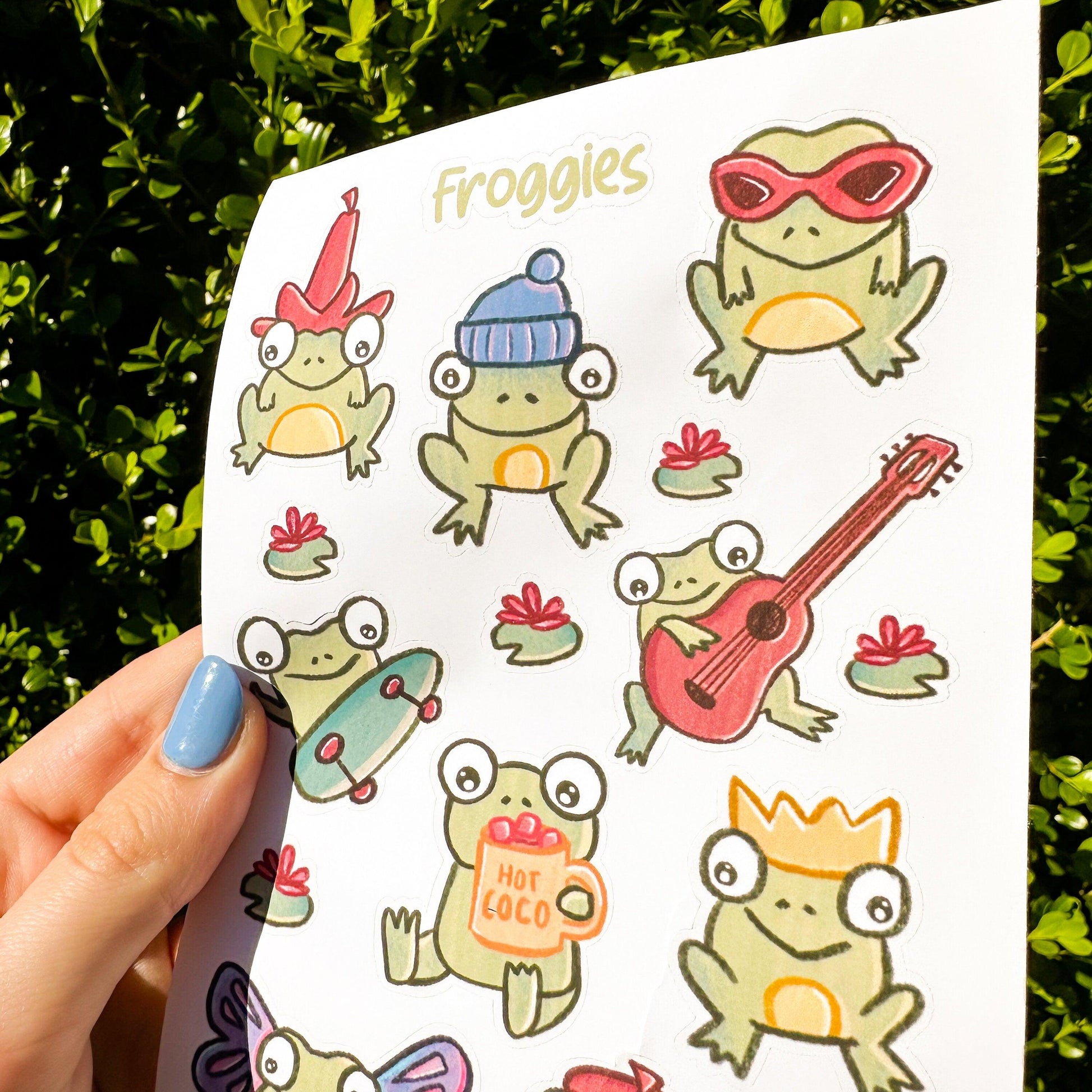 Frog Sticker Sheet